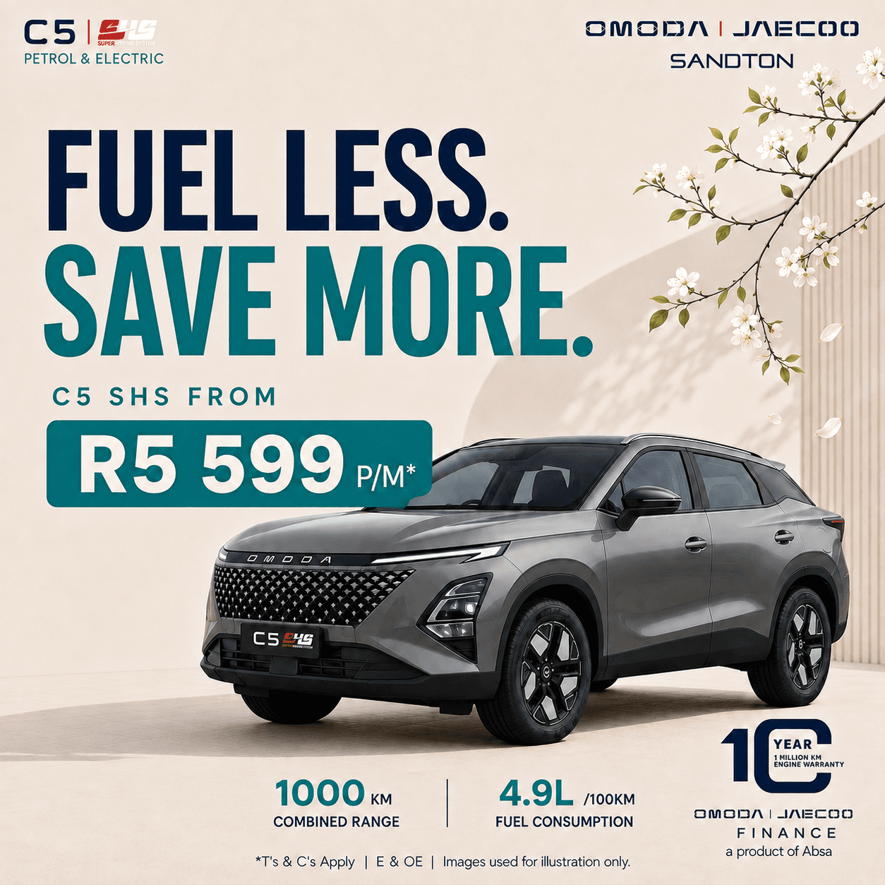 From R5 599 pm*